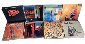 8x Lot Vinyl SOUNDTRACK LP-Fame/Music Man/mr. Lucky/fair Lady/aaron Copland 75th